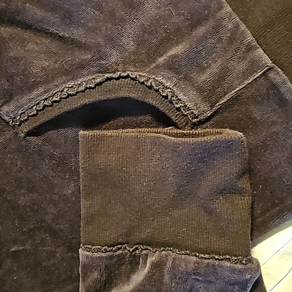 Calvin Klein Brown Velour Hoodie Jacket Size XL - Picture 4 of 12